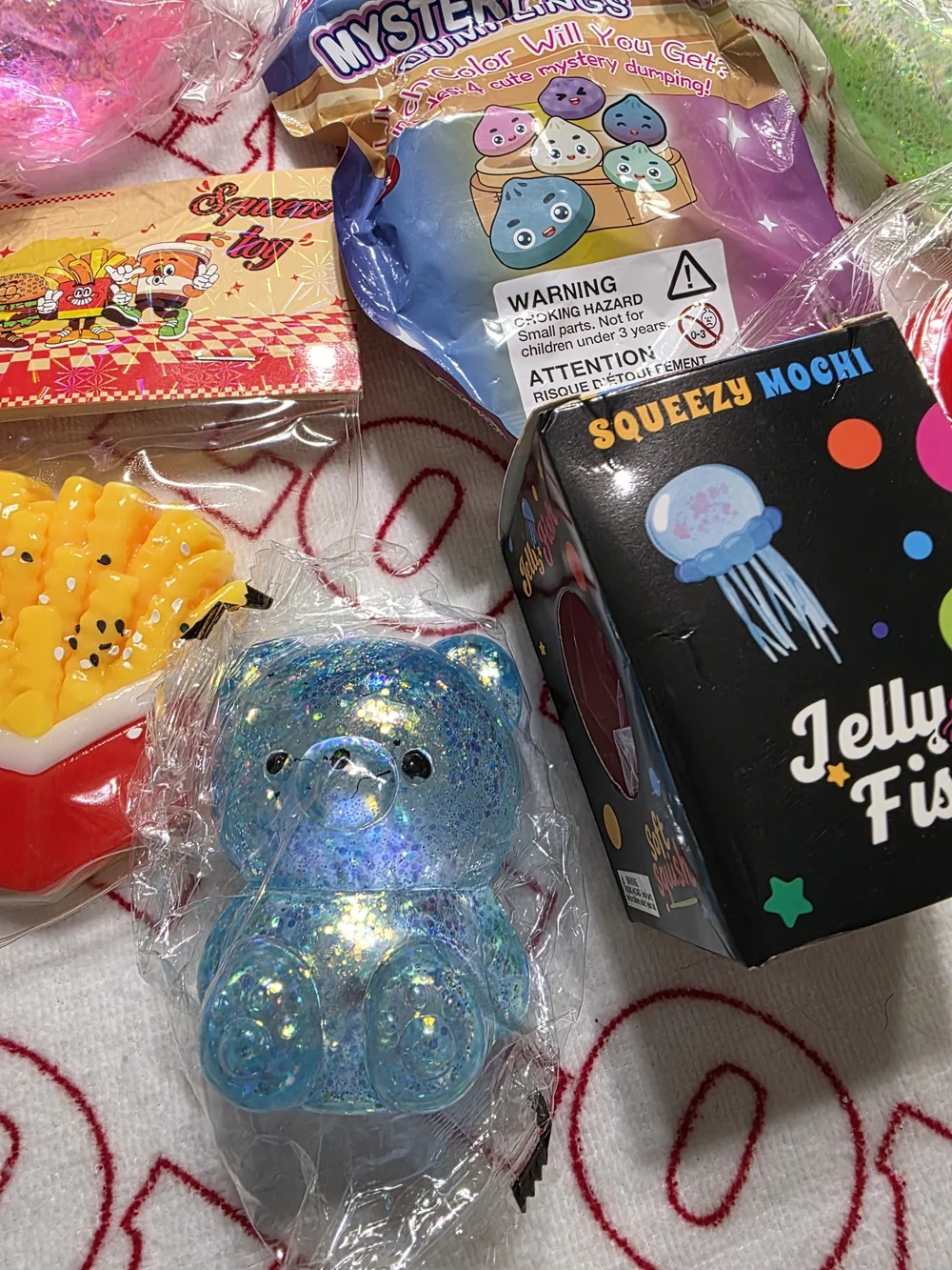 Bundle Of 7 Viral Squishy Toys